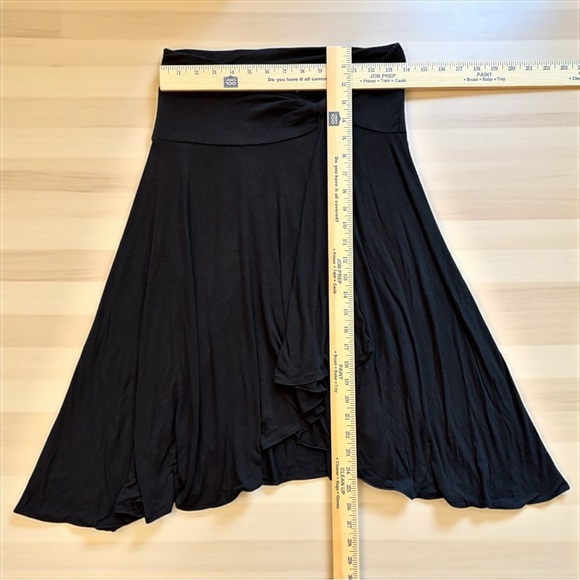 Express Y2K Black Asymmetrical Handkerchief Hem Skirt XS - Picture 7 of 10